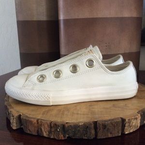 Converse Chuck Taylor Big Eyelets Ox Leather Shoes